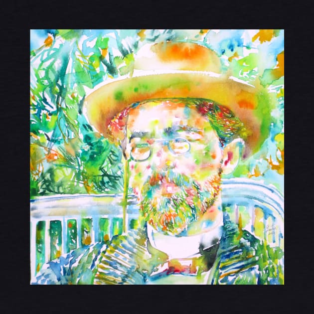 ANTON CHEKHOV - watercolor portrait.1 by lautir